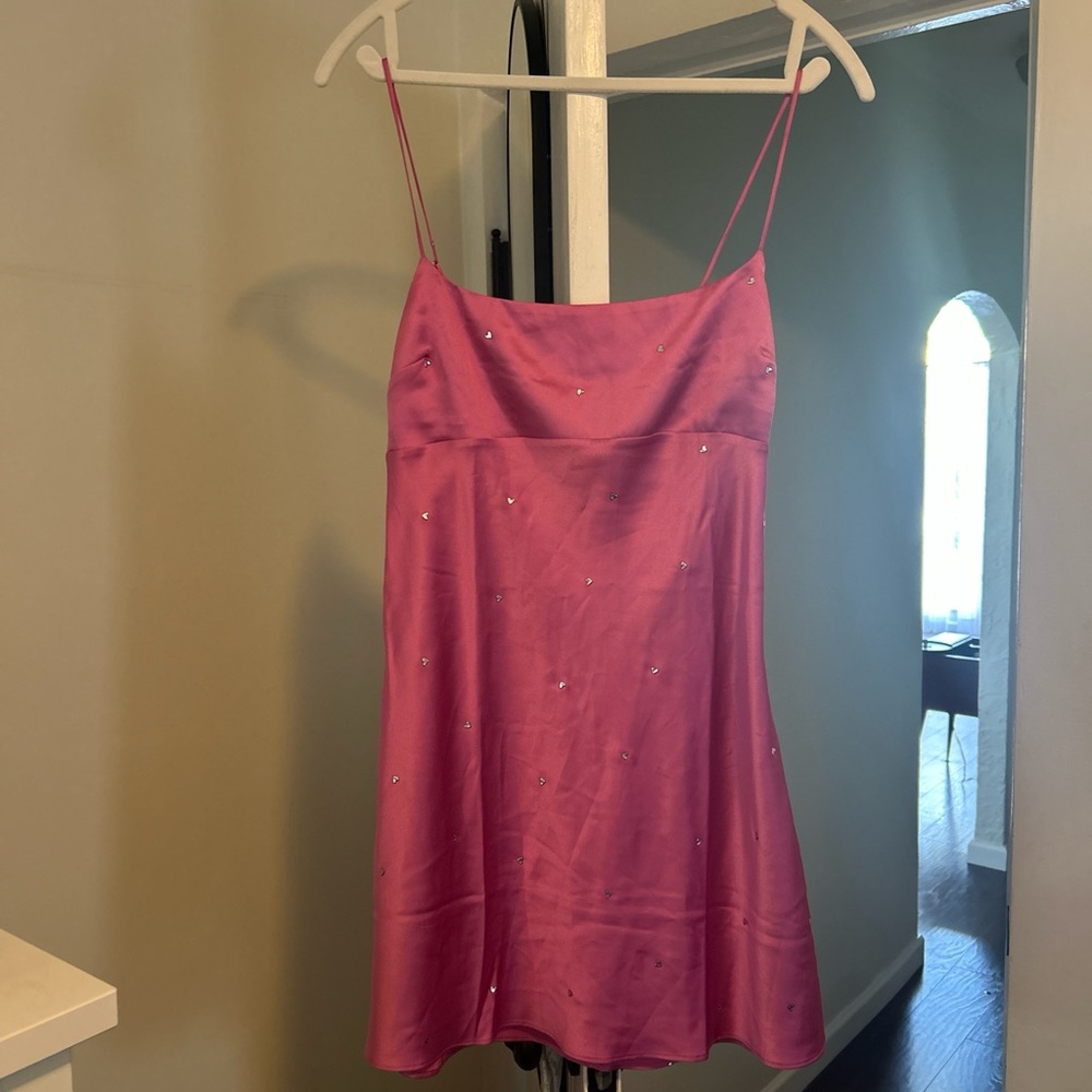 Victoria's Secret Fuchsia Satin Dress